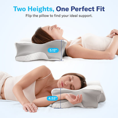 PandaSleepy Cervical Memory Foam Pillow