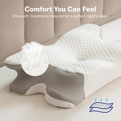 PandaSleepy Cervical Memory Foam Pillow