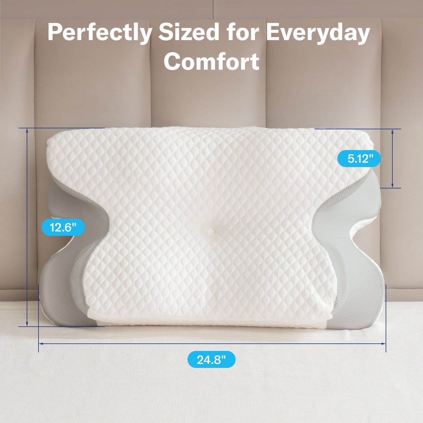 PandaSleepy Cervical Memory Foam Pillow