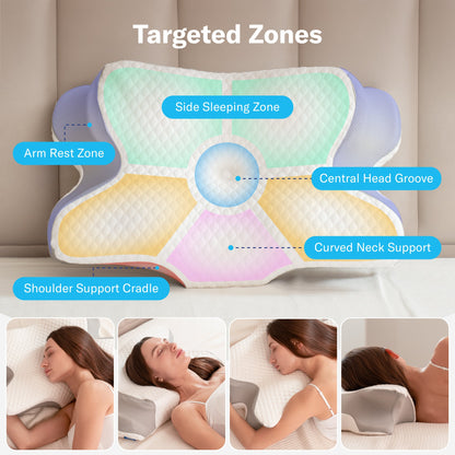 PandaSleepy Cervical Memory Foam Pillow